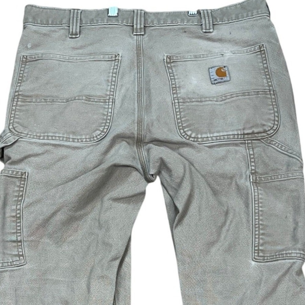 Carhartt Rugged Flex Pants Men 33x32‎ Gray Straight Leg Cargo Relaxed Distressed - Picture 6 of 16